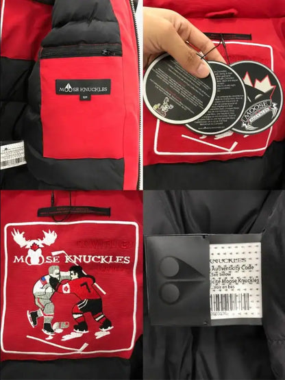 Moose Knuckles Fur Coat - Red