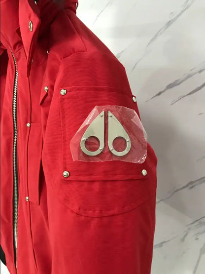 Moose Knuckles Fur Coat - Red