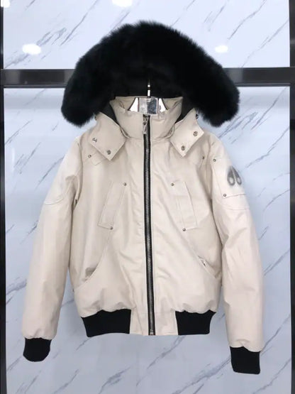 Moose Knuckles Fur Coat - White