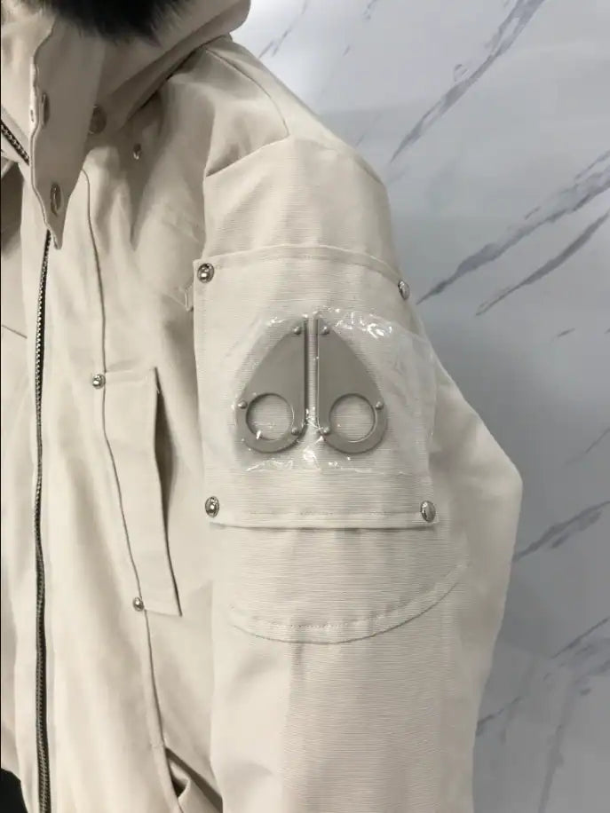 Moose Knuckles Fur Coat - White