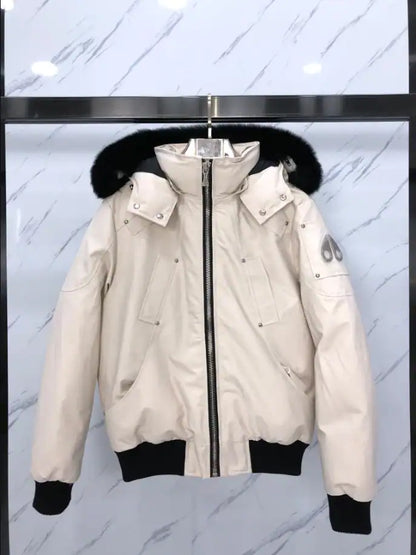 Moose Knuckles Fur Coat - White