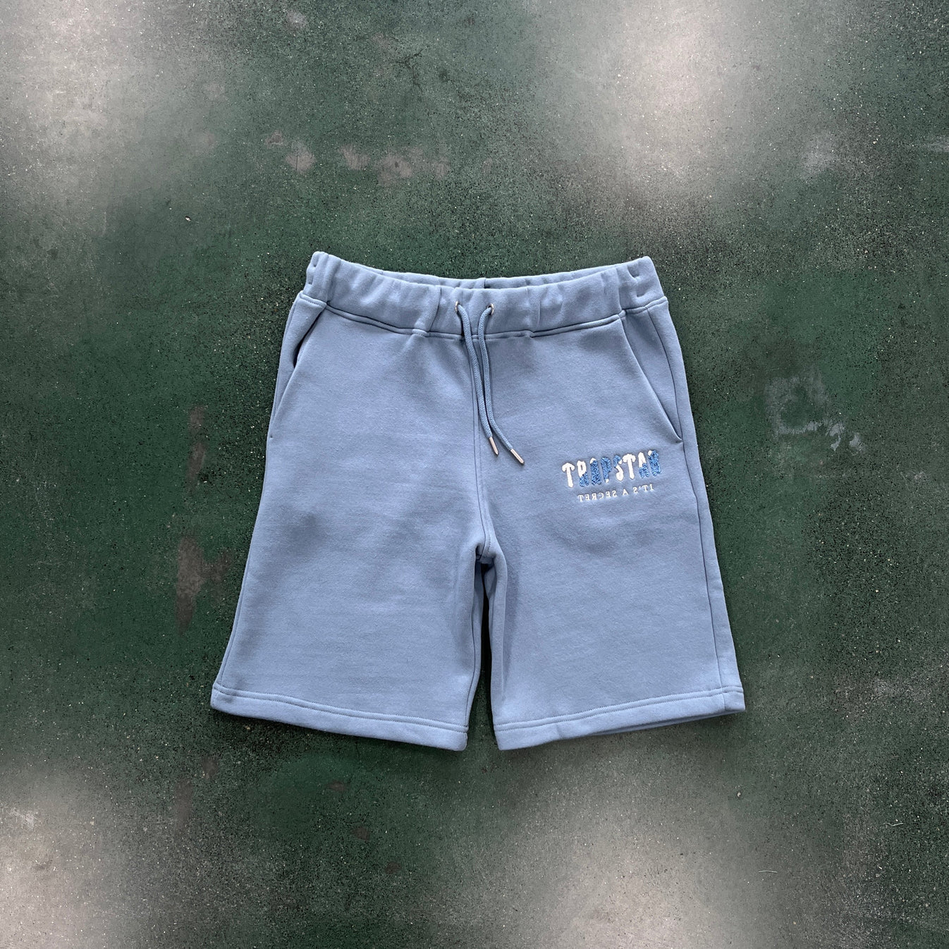 TS Chenille Decoded Short Set - Citadel/White