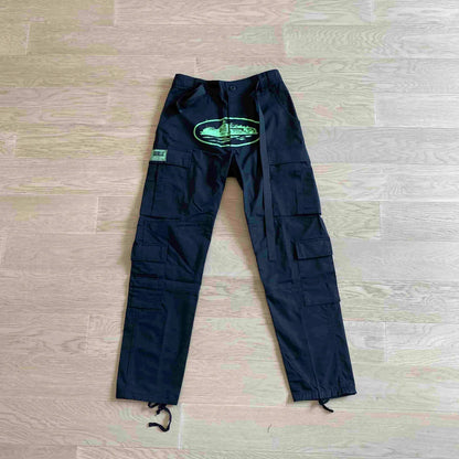 Crtez Island Cargo Pants - Black/Green