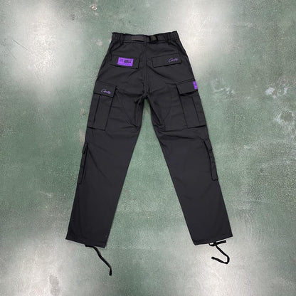 Crtez Island Cargo Pants - Black/Purple