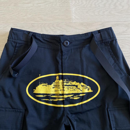 Crtez Island Cargo Pants - Black/Yellow