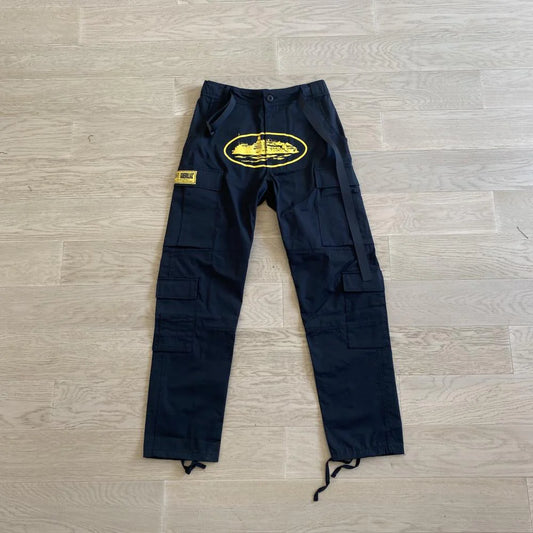 Crtez Island Cargo Pants - Black/Yellow
