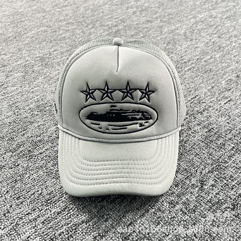 Crtez Embroidery Trucker Cap - Grey