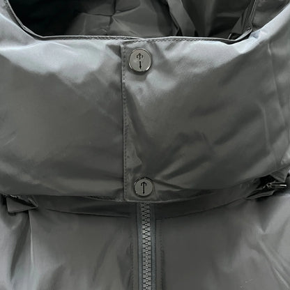 TS Detachable Hooded Puffer Jacket - Stone