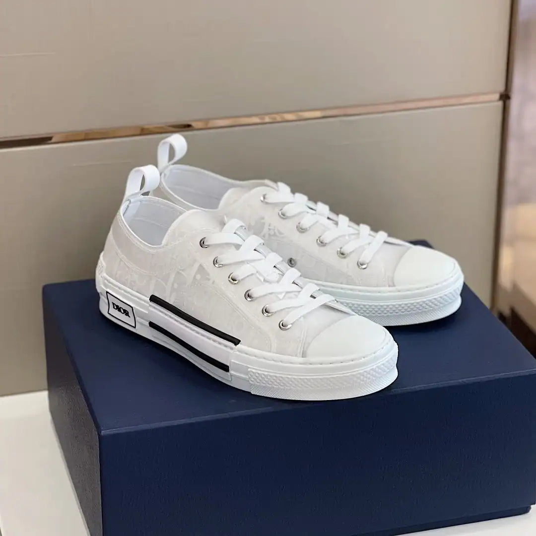 Dior B23 Low-Top Shoes - White