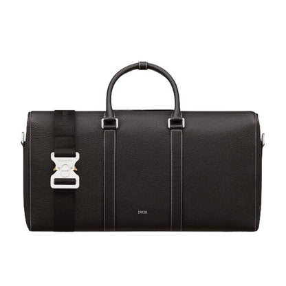 Dior Lingot 50 Calfskin Duffle Bag - Black
