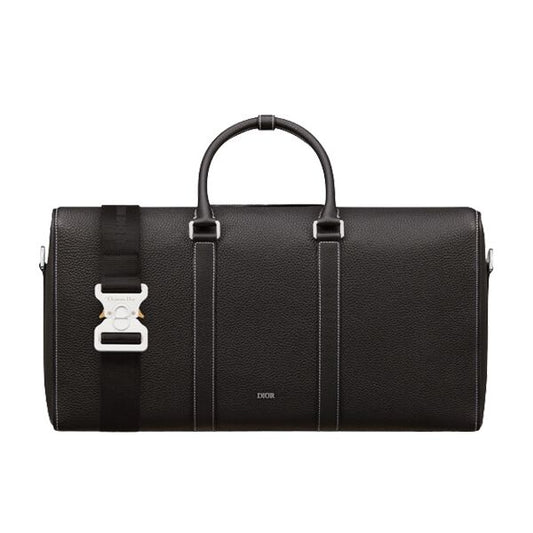 Dior Lingot 50 Calfskin Duffle Bag - Black