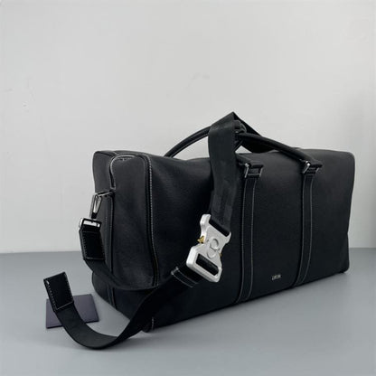 Dior Lingot 50 Calfskin Duffle Bag - Black
