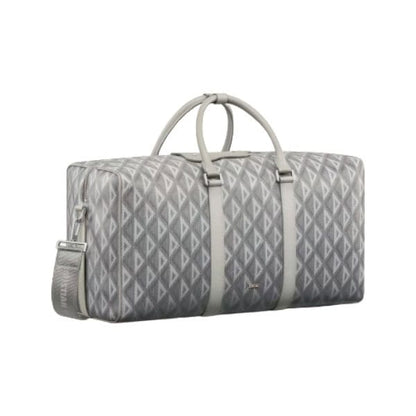 Dior Lingot 50 Canvas Duffle Bag - Grey