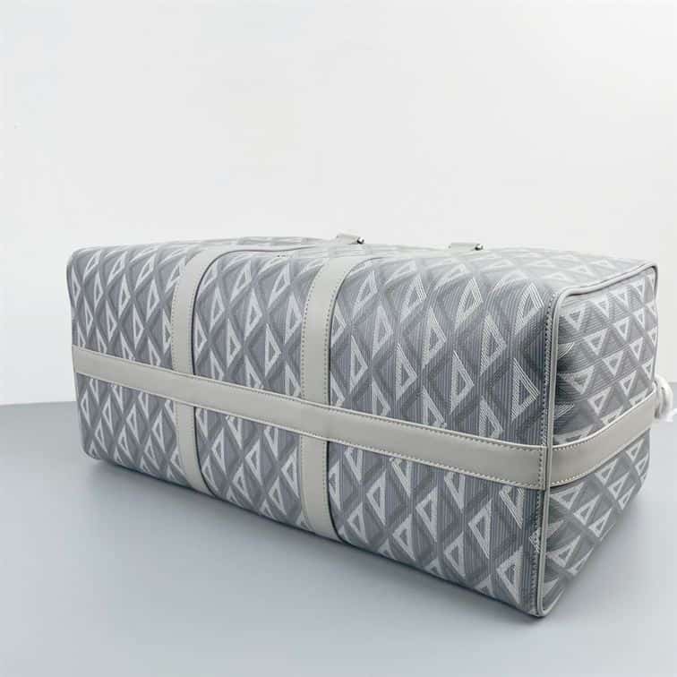 Dior Lingot 50 Canvas Duffle Bag - Grey
