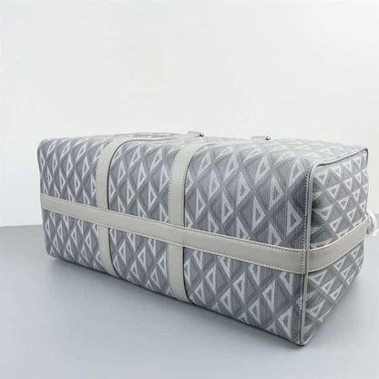Dior Lingot 50 Canvas Duffle Bag - Grey