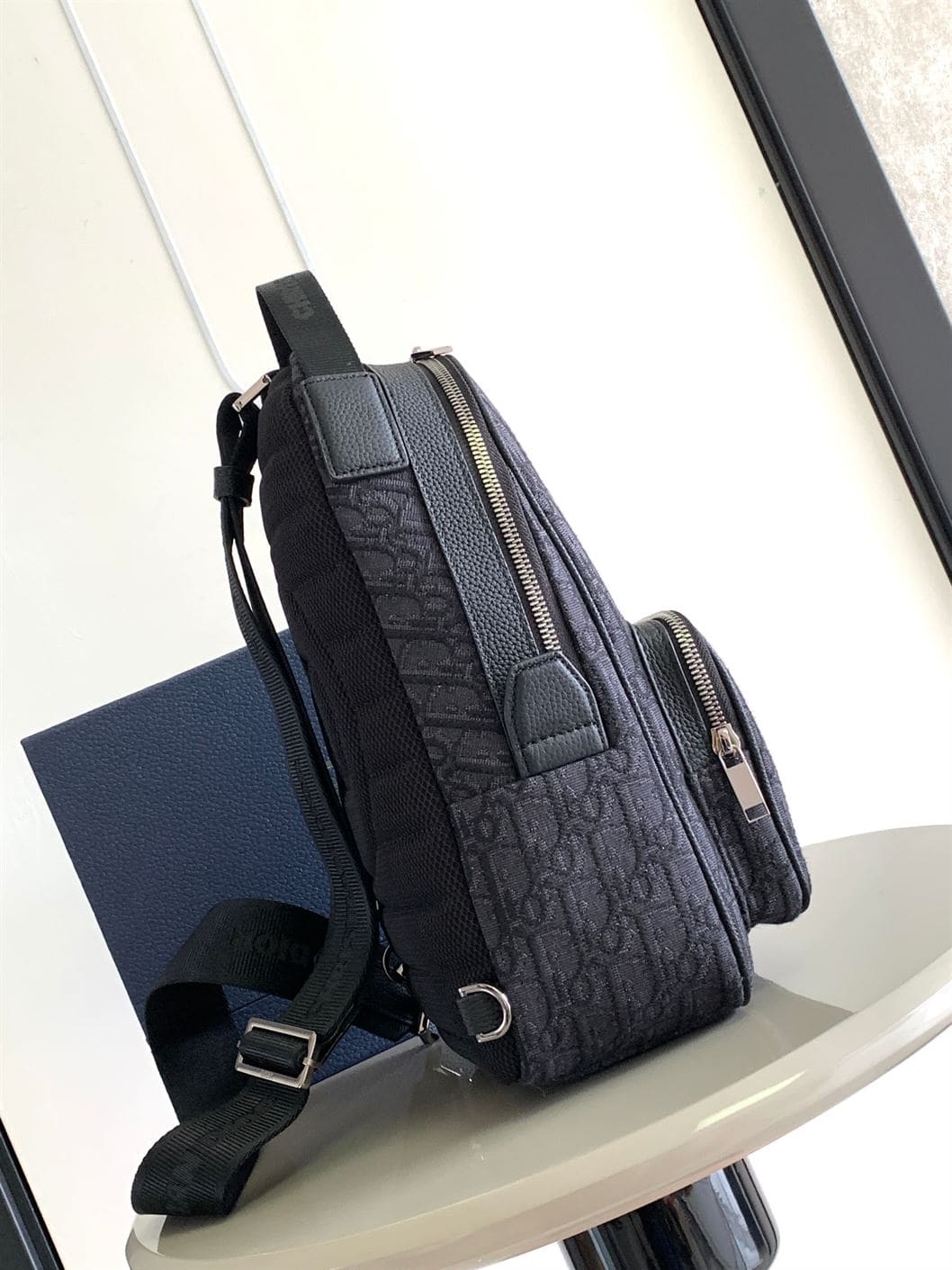 Dior Mini Rider Sling Bag - Navy/Black