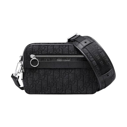 Dior Oblique Safari Messenger Bag - Navy/Black