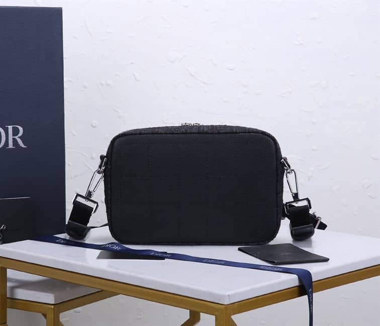 Dior Oblique Safari Messenger Bag - Navy/Black