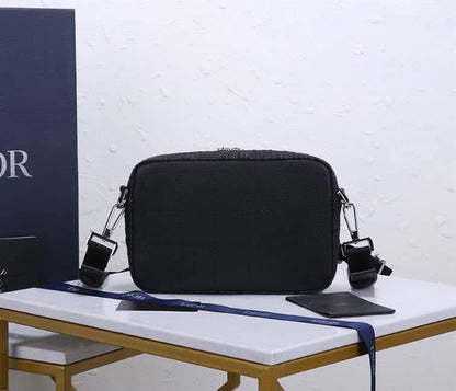 Dior Oblique Safari Messenger Bag - Navy/Black