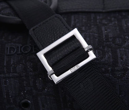 Dior Oblique Safari Messenger Bag - Navy/Black
