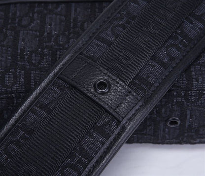 Dior Oblique Safari Messenger Bag - Navy/Black