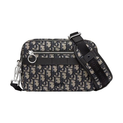 Dior Oblique Safari Messenger Bag - Beige/Black