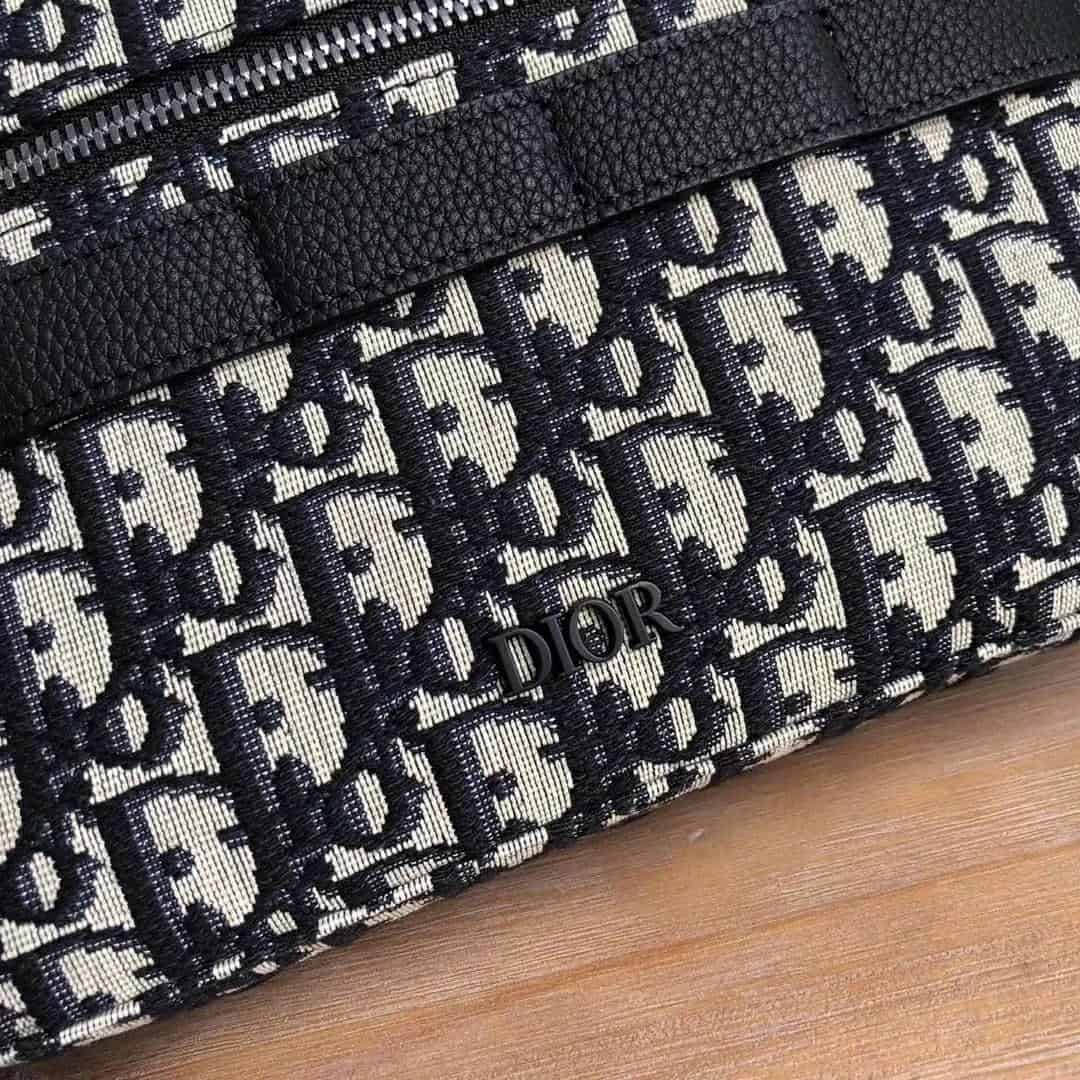 Dior Oblique Safari Messenger Bag - Beige/Black