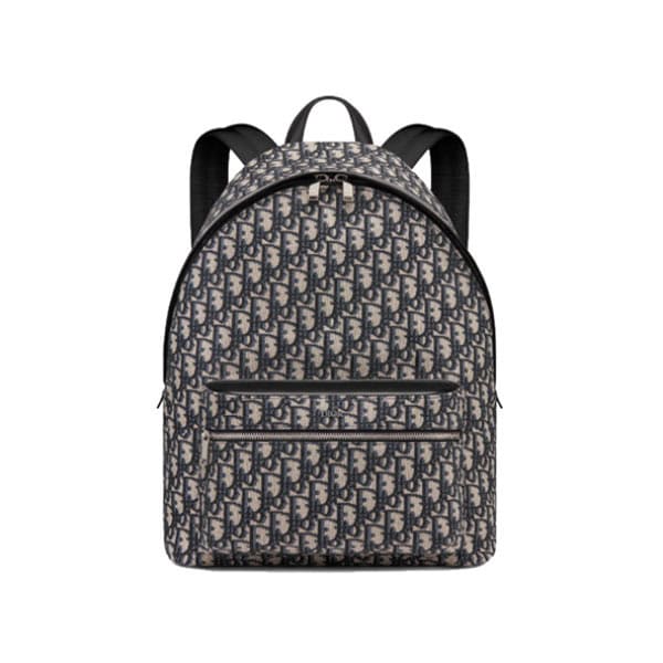 Dior Rider Backpack Oblique Jacquard - Beige/Black