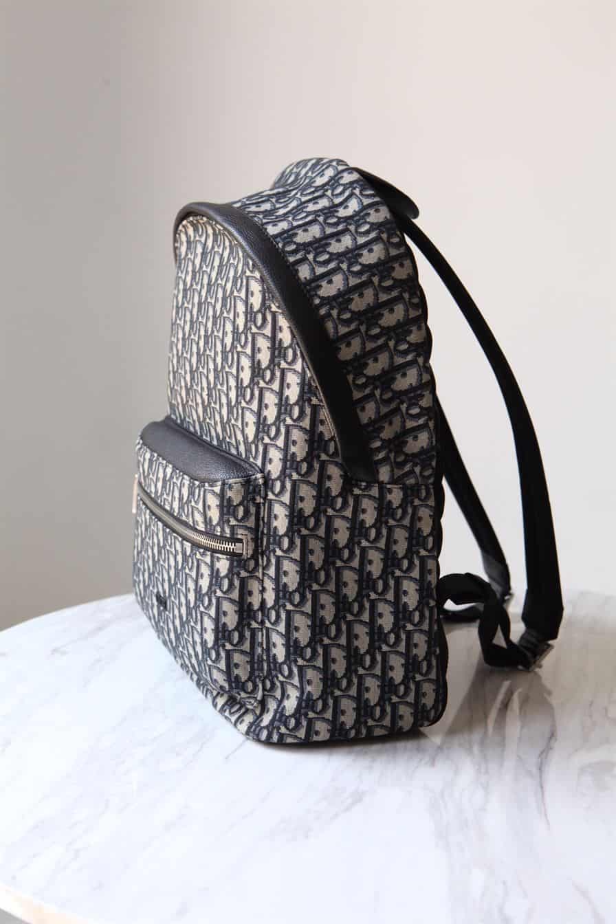 Dior Rider Backpack Oblique Jacquard - Beige/Black