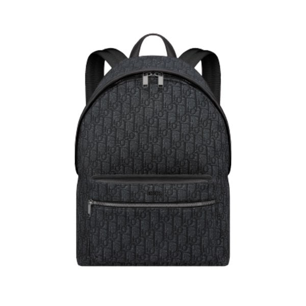 Dior Rider Backpack Oblique Jacquard - Navy/Black