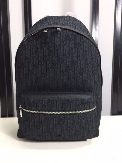 Dior Rider Backpack Oblique Jacquard - Navy/Black
