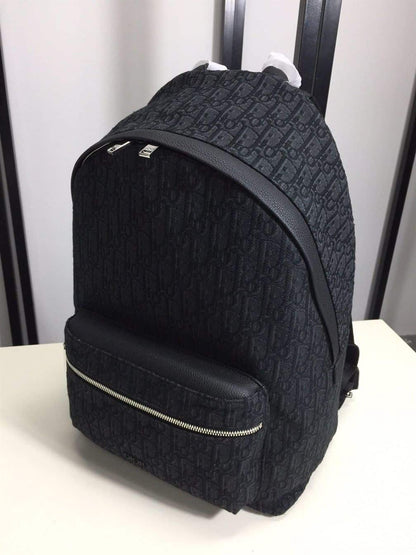Dior Rider Backpack Oblique Jacquard - Navy/Black