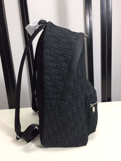 Dior Rider Backpack Oblique Jacquard - Navy/Black
