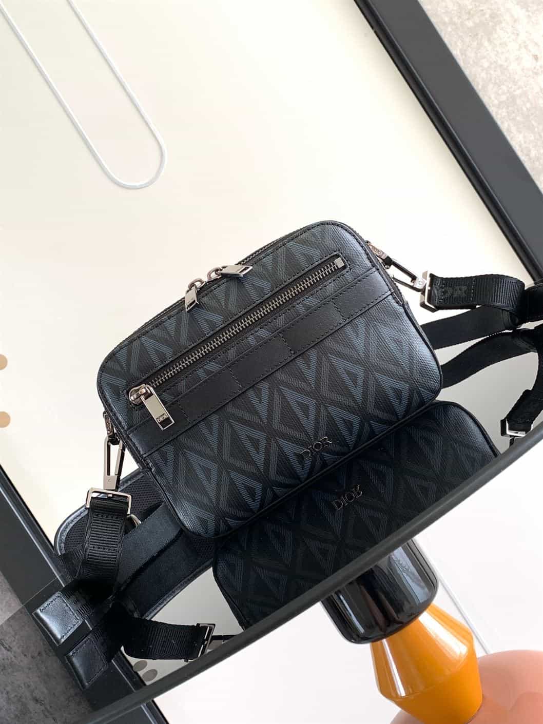 Dior Safari Strap Side Bag - Black