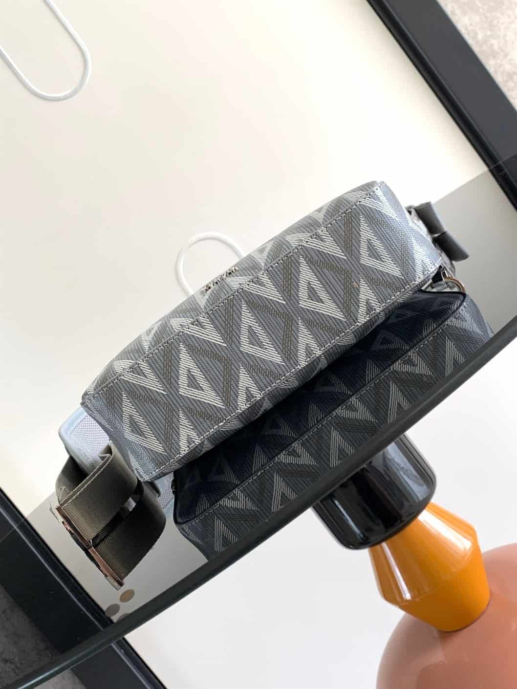Dior Safarie Strap Side Bag - White