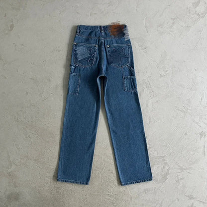 Crtez C-Star Denim Work Pants - Blue