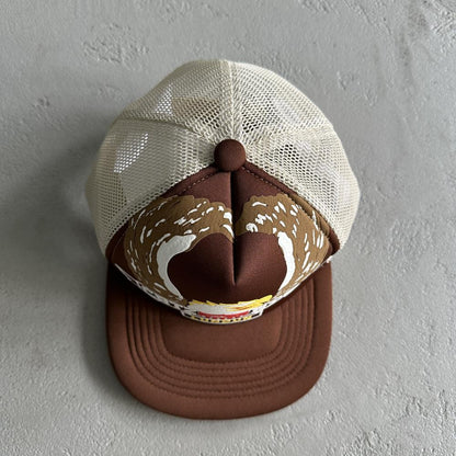 Crtez Eagle Trucker Cap - Brown