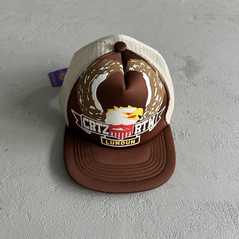 Crtez Eagle Trucker Cap - Brown