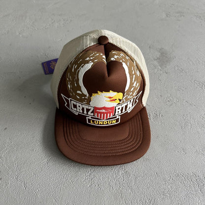 Crtez Eagle Trucker Cap - Brown