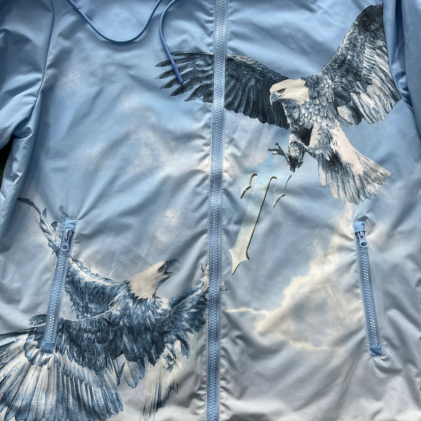 TS Eagle Zip Windbreaker - Sky Blue