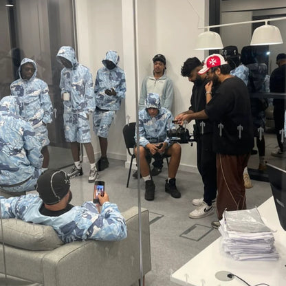 TS Windbreaker Tracksuit - Blue Camo