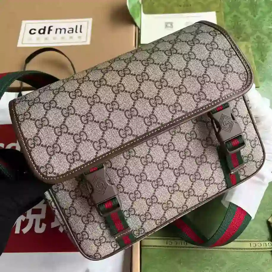 Gucci GG Messenger Bag - Beige