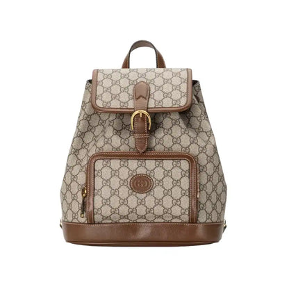 Gucci Interlocking GG Backpack - Beige