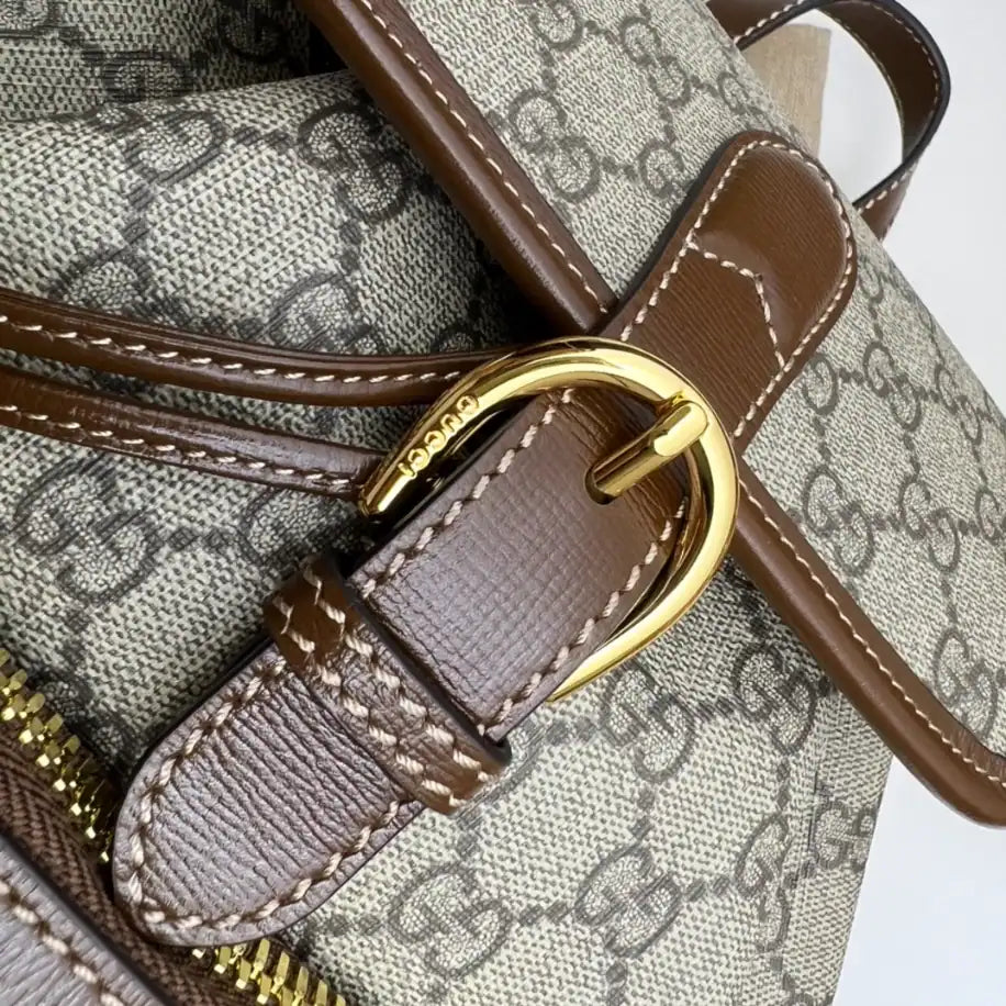 Gucci Interlocking GG Backpack - Beige