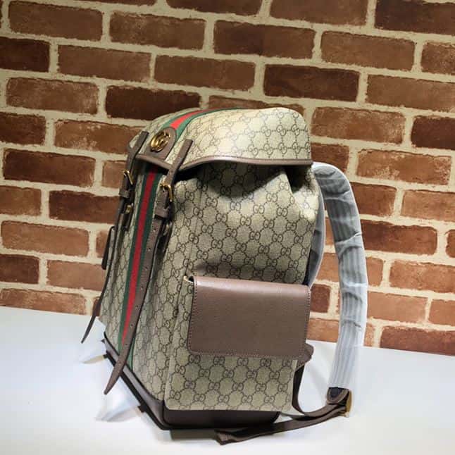 Gucci GG Ophidia Backpack - Beige