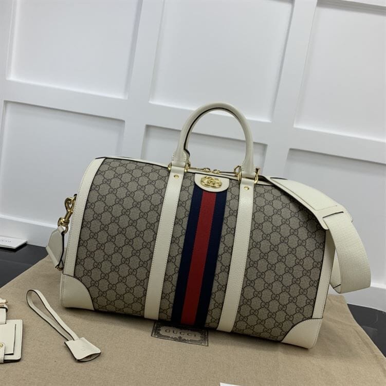 Gucci Ophidia Medium Duffle Bag - Beige
