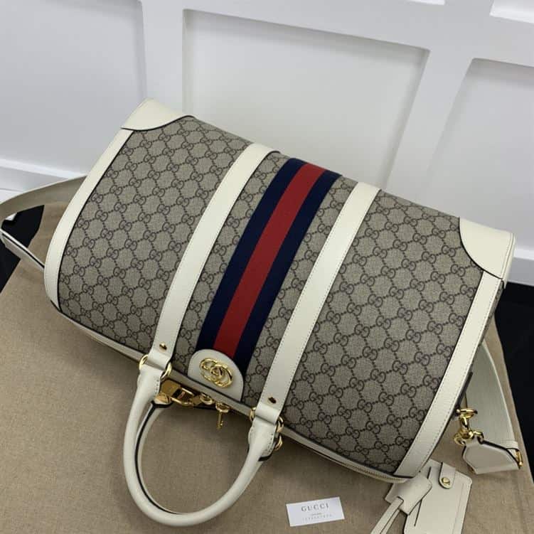 Gucci Ophidia Medium Duffle Bag - Beige