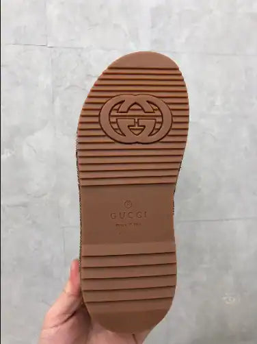 Women's Gucci Logo Platform Sandals - Beige