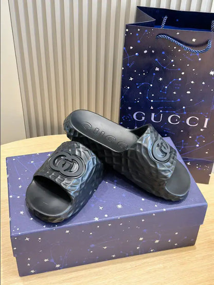 Gucci Padded Slides - Black