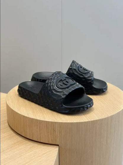 Gucci Padded Slides - Black
